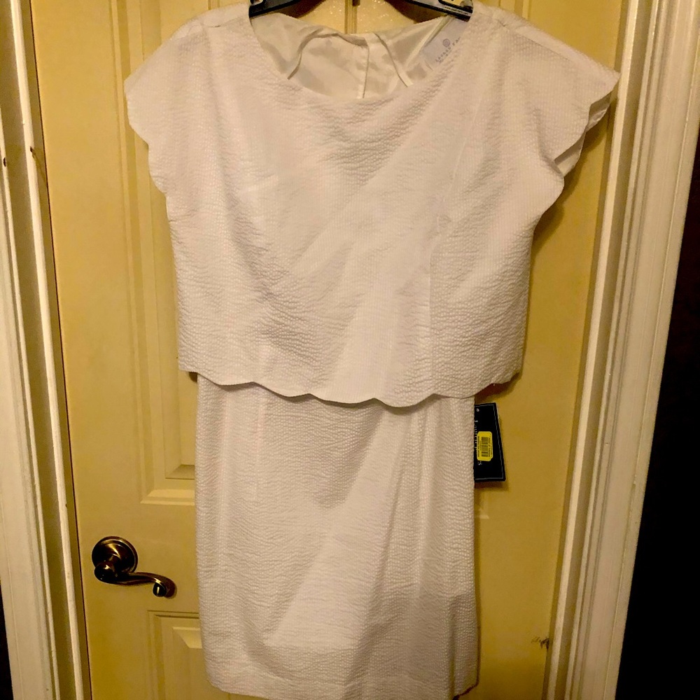 White backless dress